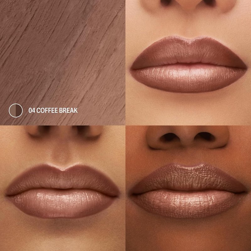 Sacheu DoubleDown Lip Definer — 2-in-1 Lip Liner & Balm — Long-Lasting Korean Make Up Lipstick with Satin Finish, Avocado Oil & Vitamin E (Coffee Break)