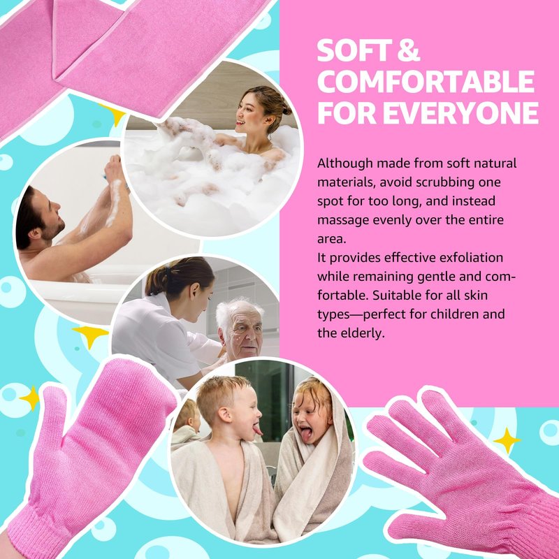 COELO Korean Magic Exfoliating Shower Towel Scrubber | Large Soft Fiber Washcloth | Scrub Face & Body Reduce Dirt Gentle Cleaning | Spa Bath Scrubber for All Skin Types 때타월 때장갑