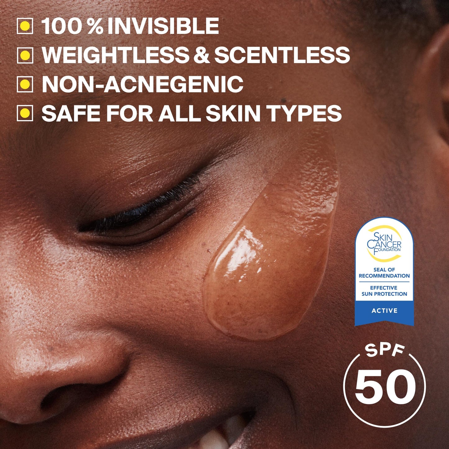 Supergoop! Unseen Sunscreen - SPF 50 - Clear & Invisible Face Sunscreen + Broad Spectrum + Makeup-Gripping Primer - Weightless, Scentless, Oil Free - For All Skin Types & Tones - 1.7 fl oz