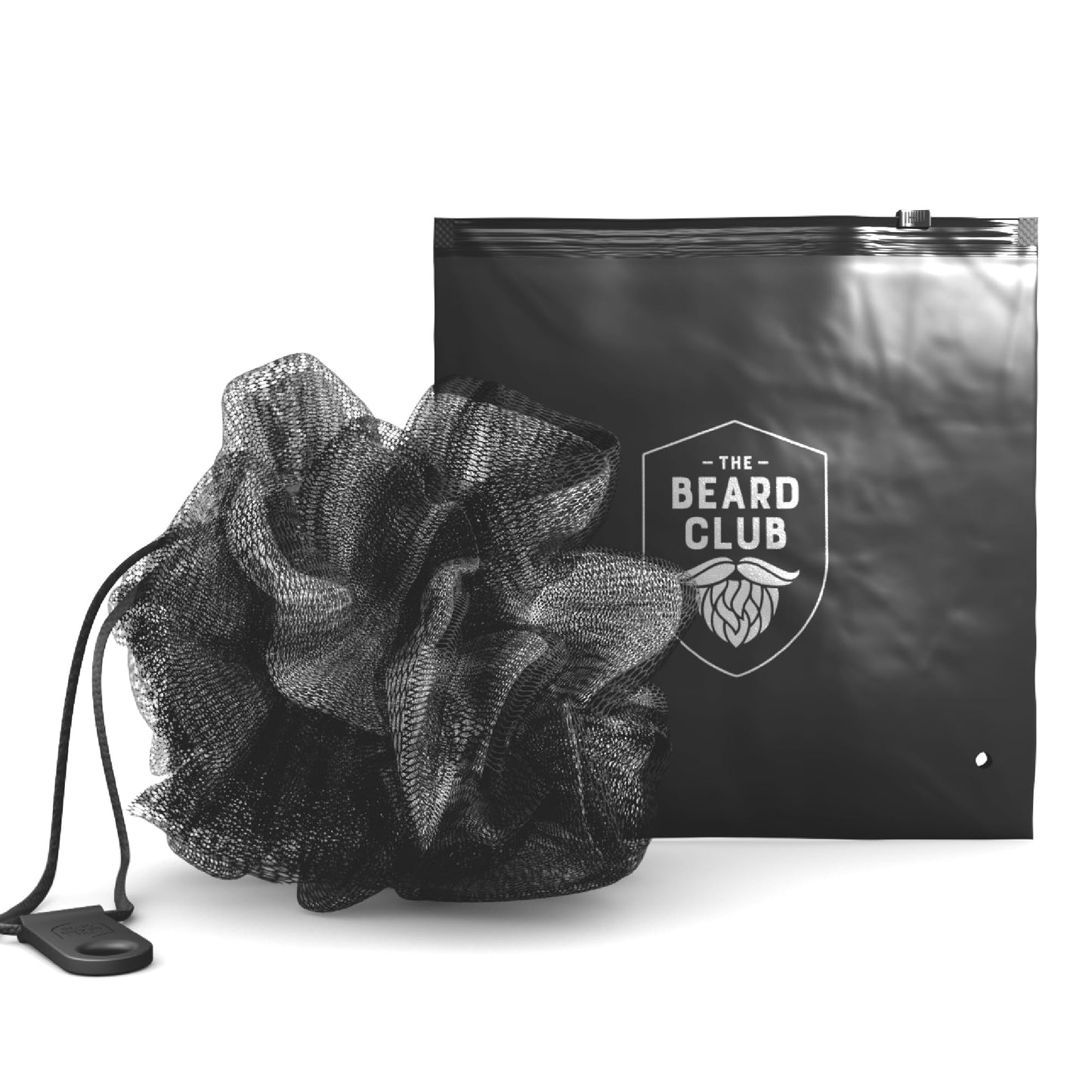 The Beard Club Premium Exfoliating Loofah Sponge - Soft Shower Body Scrubber for Men & Women, Large Bath Loofah for Luxurious Skin Care, Durable Shower Pouf & Bathing Accessories in Stylish Design