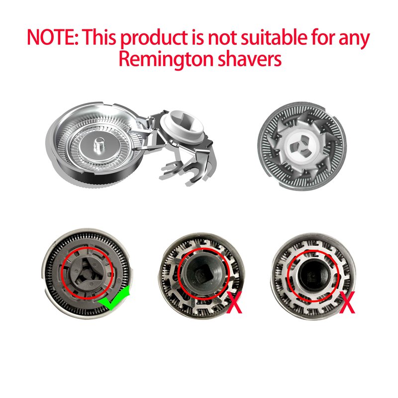 Replacement heads for electric shavers,Waterproof Replacement Blades for Mens Shaver,3-Pack