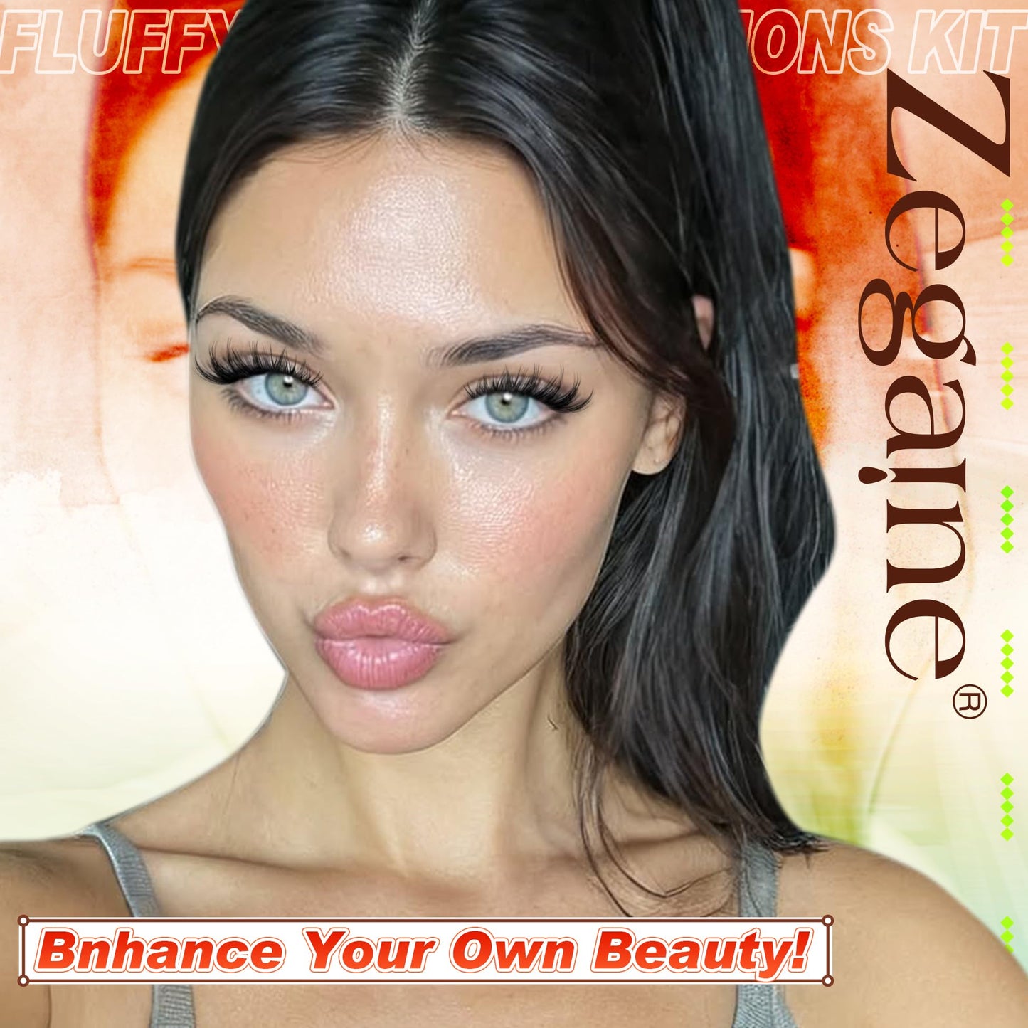 Wispy Lash Clusters Natural Eyelash Clusters Wispy Cluster Eyelash Extensions Manga Cluster Lashes Natural Lash Clusters 10-18MM D-Curly Wispy Individual Lashes 144Pcs by Zegaine