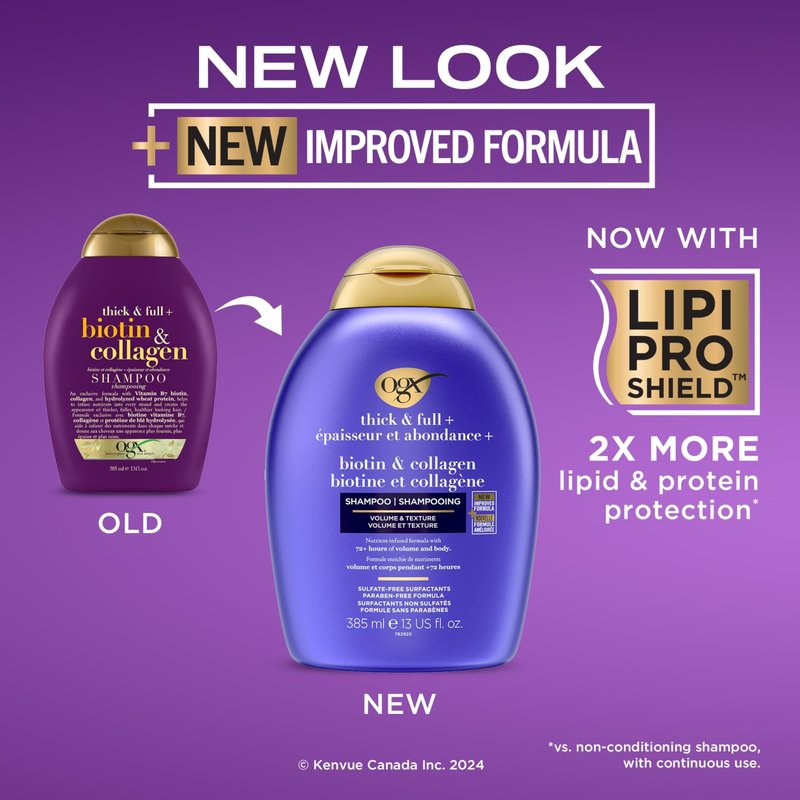 Ogx Biotin and Collagen Shampoo 385 ml by Ogx
