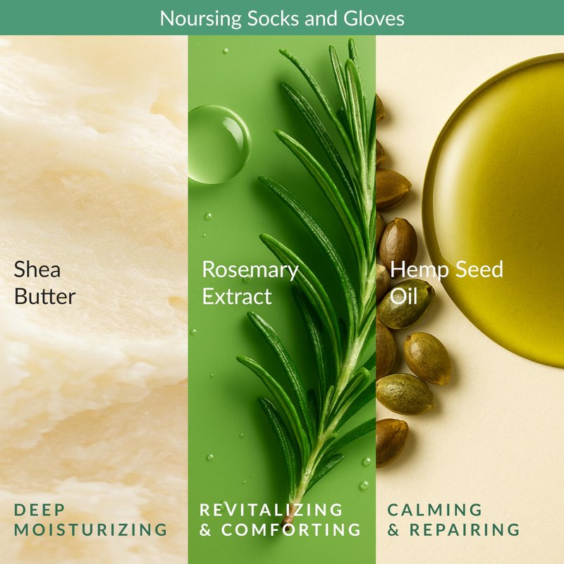 Epielle Relaxing & Nourishing Hand & Foot Masks, Soften Dry, Overworked Skin, Self Care Gifts for Women, Spa Kit, Mothers Day Gifts, 6 Moisturizing Gloves & 6 Moisturizing Socks
