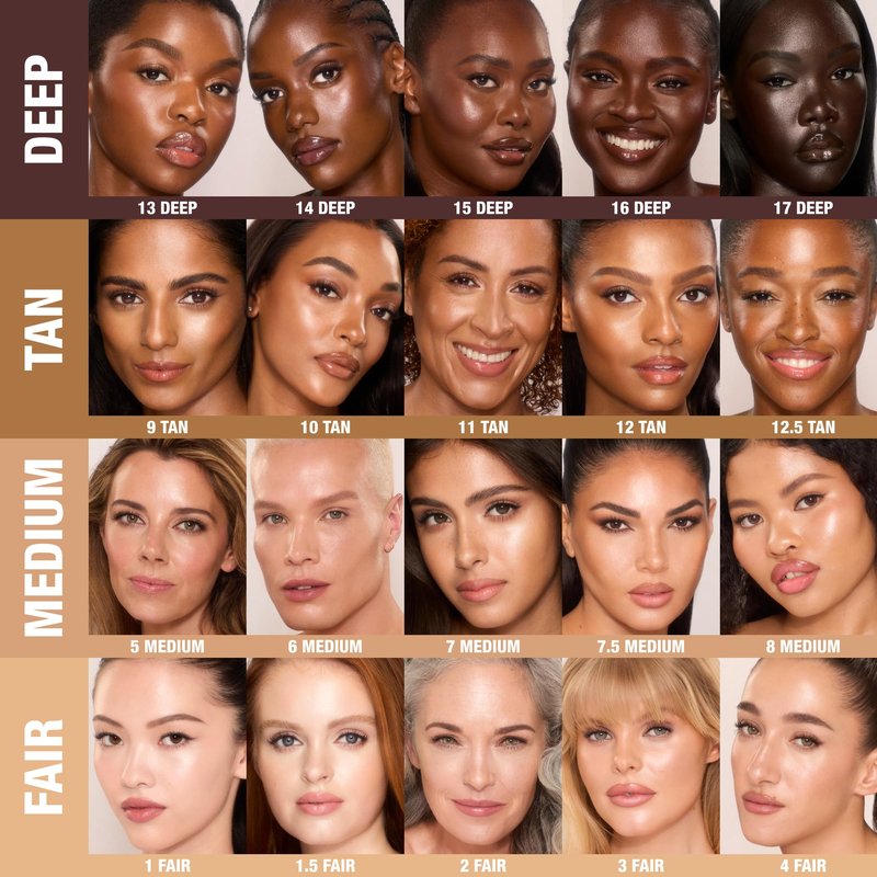 Charlotte Tilbury Unreal Skin Tint & Sheer Glow Hydrating Foundation Stick - Cream Foundation Makeup with Sheer-to-Light Coverage & a Buildable Formula - Blurring, Smoothing & Nourishing - 4 Fair