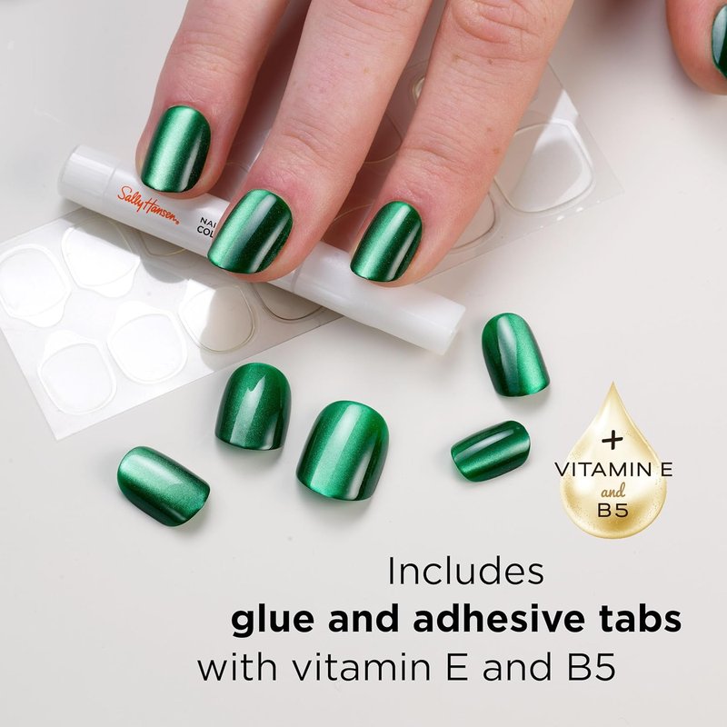 Sally Hansen Press-On Nails - Oval Shape, Easy Application & Non-Damaging | 30 Nails & Accessories, Ombre-Lievable Design