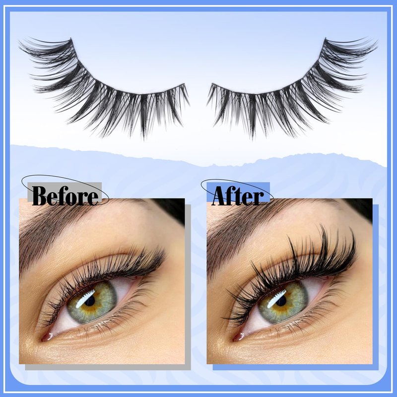 Manga Lash Clusters Spiky Cluster Eyelash Extensions Cat Eye Anime Individual Lashes Natural Lash Extension Clusters Wispy Eyelash Clusters 120 Pcs CD-Curly Cluster Lashes by Mavphnee