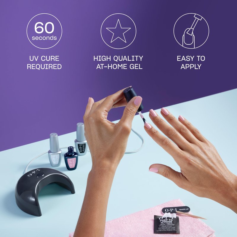 OPI GELement BubbleYUM | Semi-Sheer Soft Neutral Pink Crème LED Cure Gel Nail Polish | DIY Salon Quality Gel Manicure | Vegan Formula, Durable Wear with High Shine Finish | 0.3 Fl Oz.
