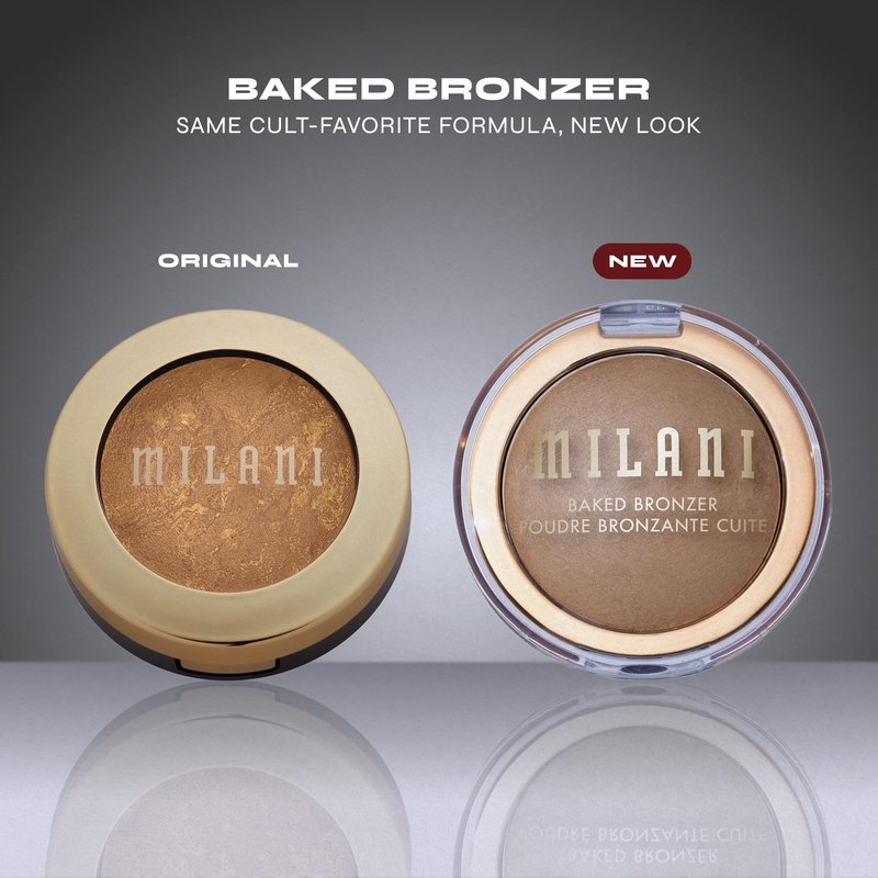 Milani Baked Bronzer - Long-Lasting Powder for Natural Sun-Kissed Glow- Lightweight, Buildable & Streak-Free Makeup with Radiant Finish- Talc-Free, Vegan & Cruelty-Free, Made in Italy, Amalfi Glow