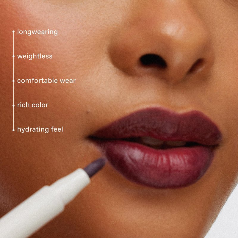 r.e.m. beauty Practically Permanent Lip Stain – Long-Lasting, Weightless Lip Color with Rich Pigment & All-Day Comfort, Hydrating, Featherproof, Non-Drying (Miss Berry)