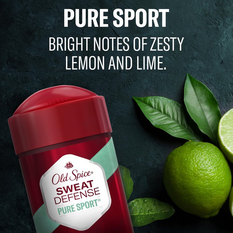 Old Spice Antiperspirant and Deodorant for Men, 24/7 Sweat and Odor Protection, Legendary Fragrance, Sweat Defense, Pure Sport Plus, 2.6 oz