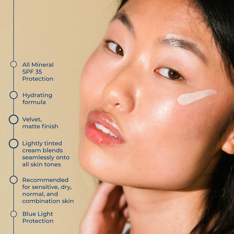CoTZ Face Moisture Lightly Tinted Mineral Sunscreen Broad Spectrum SPF 35; 1.5 oz / 42.5 g