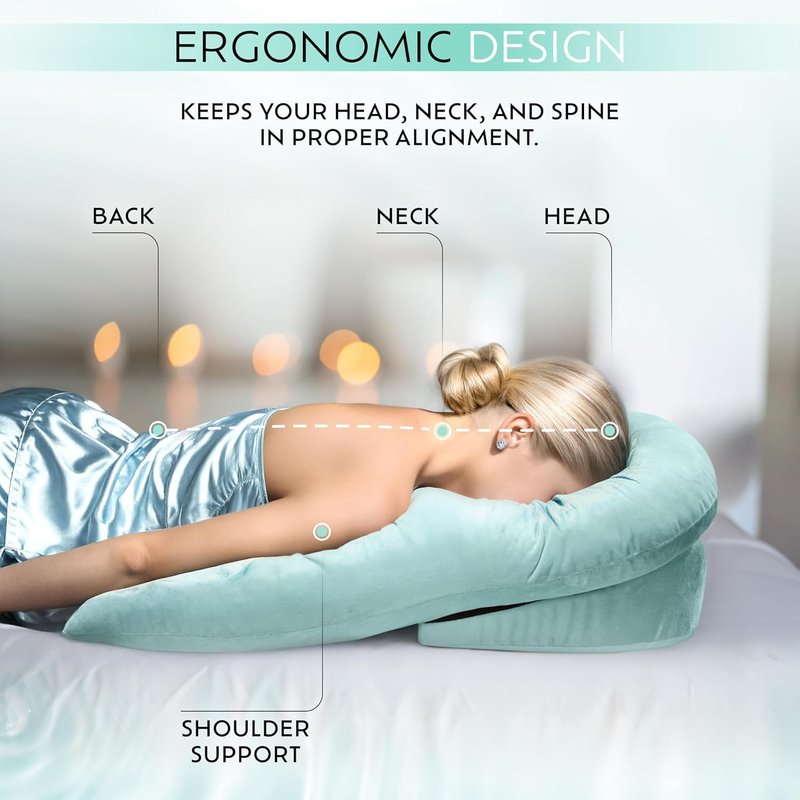 Skiennix Face Down Pillow - Ideal Support for Eye Surgery Recovery | Comfortable Massage Bed Pillow