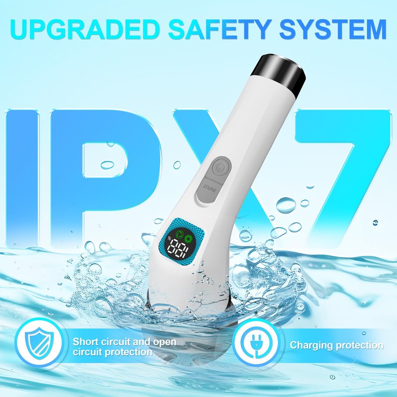 Electric Spin Scrubber for Cleaning Bathroom - Cordless Power Scrubber with 7 Brushes Heads - Shower Cleaner Brush with Long Handle, IPX7 Waterproof Scrub Brush for Bath Tub Tile Grout Glass Tool