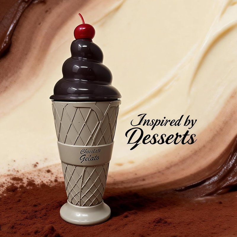 AFLUXE Sweet Dessert Collection EDP - Chocolate Gelato Travel Size Eau de Parfum for Women | Cute Shape