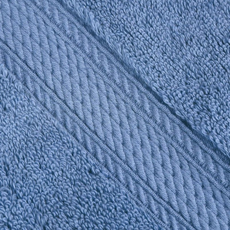 Superior Egyptian Cotton Plush & Absorbent, Bath Towel Set of 4, Denim Blue