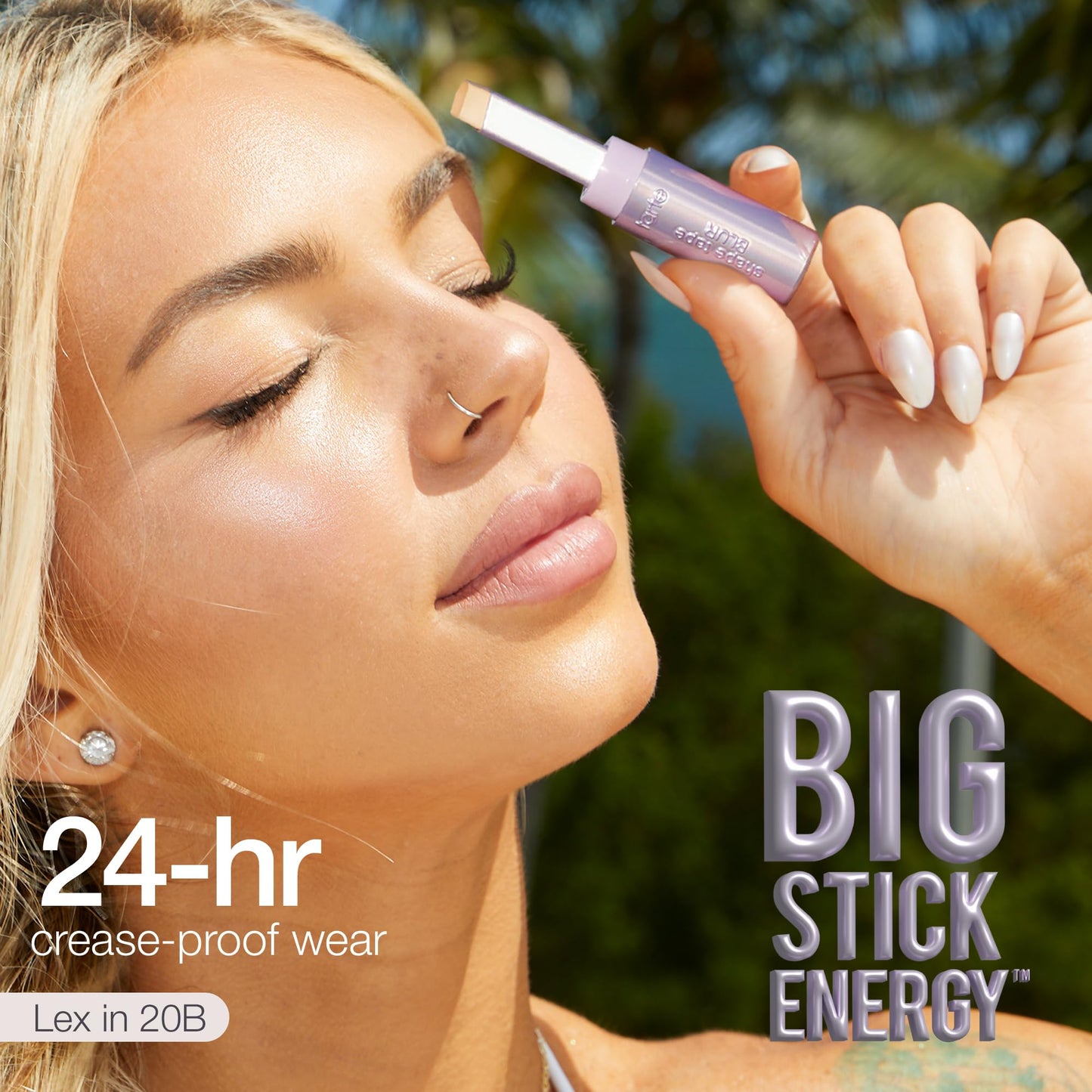 tarte shape tape blur concealer stick - Full Coverage Crease-Proof Makeup, Diamond-Shaped Precision Tip for Instant Eye Lift Effect, 50% Skin-loving Ingredients, Vegan & Cruelty-Free full size, 62W