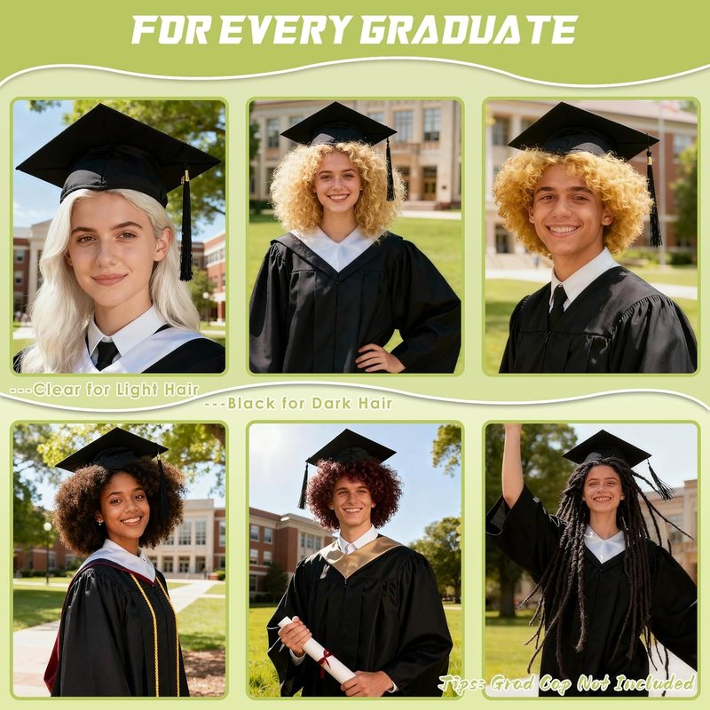 Grad Cap Headband by 2026 | Anti-Fall Hair Band for Graduates - Perfect Hat Accessory