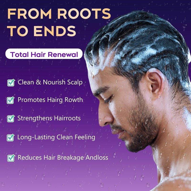 Biotin Hair Growth Shampoo - Sulfate-Free Thickening Formula for All Hair Types | 10.1 Fl Oz