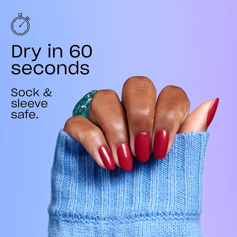 OPI RapiDry Quick Dry Nail Polish - Opaque, Crème & Shimmer Winter Shades | Smudge Proof & Vegan Formula