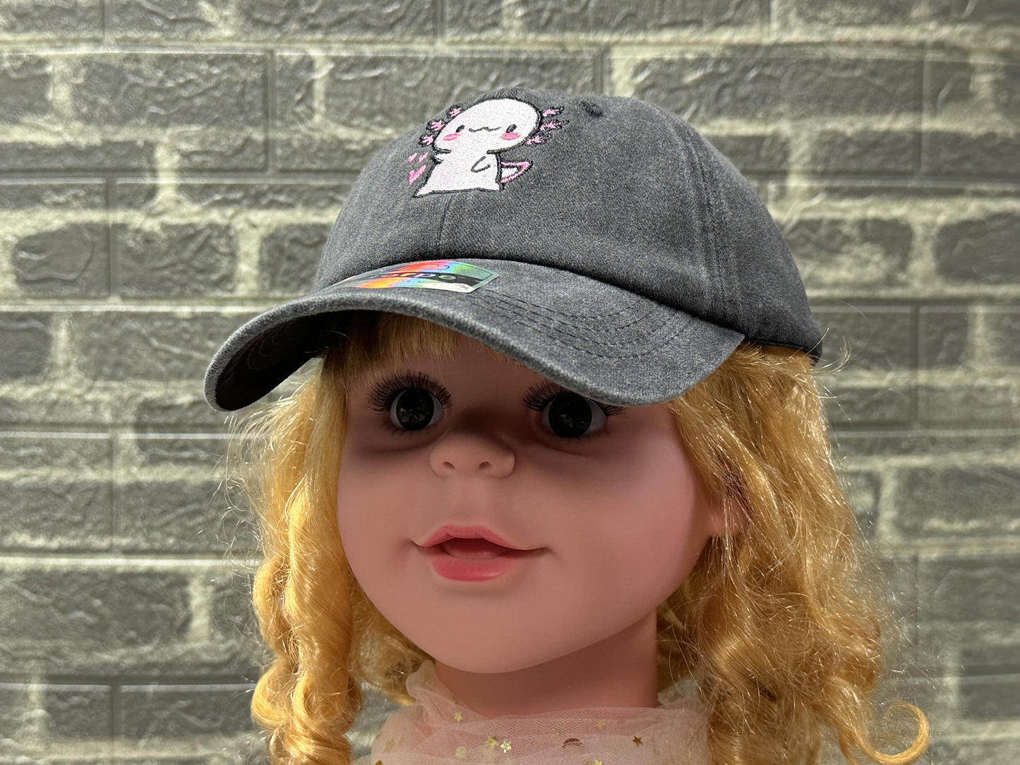 Horpe Kids Axolotl Baseball Hat, Mexican Salamander Gifts for Boys Girls