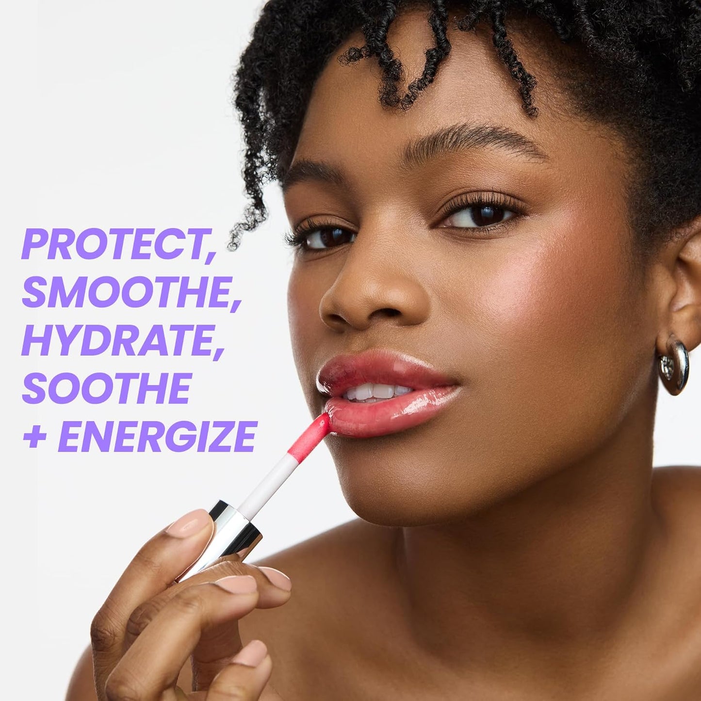 Wonderskin Tinted Lip Oil Rehab Serum - Hydrating, Non-Sticky Red Tint for Dry Lips | Moisturizing Formula