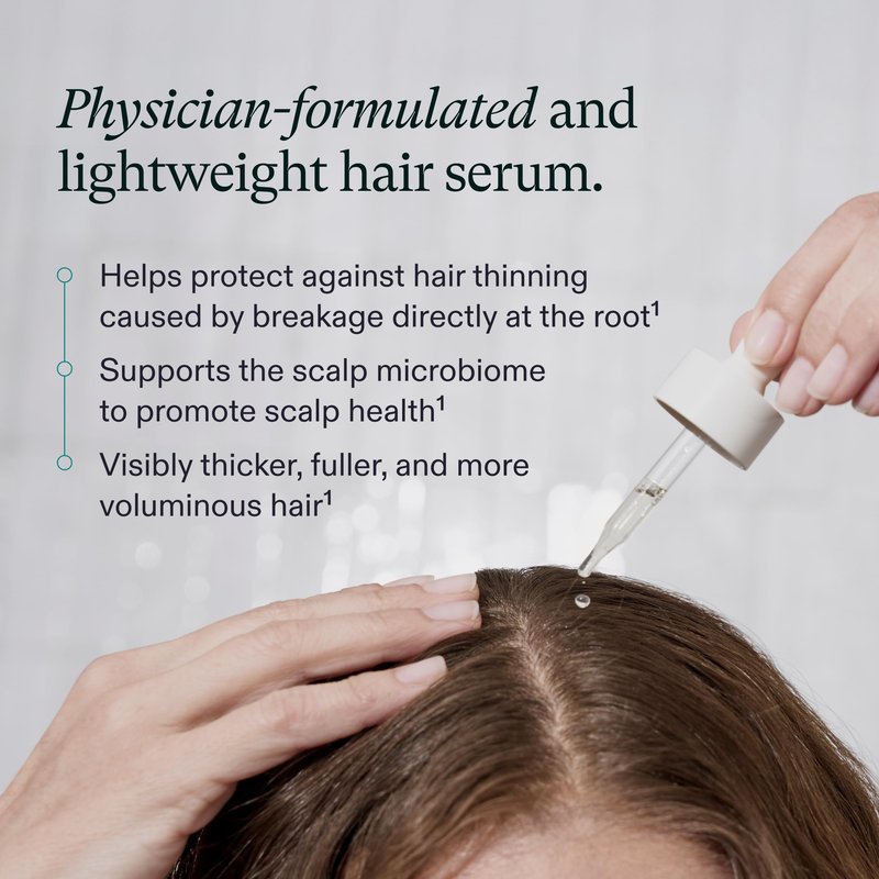 Nutrafol Women's Hair Serum, Supports Visibly Thicker and Stronger Hair, Vegan, Lightweight and Fast-Absorbing - 1.7 Fl Oz, 1 Bottle