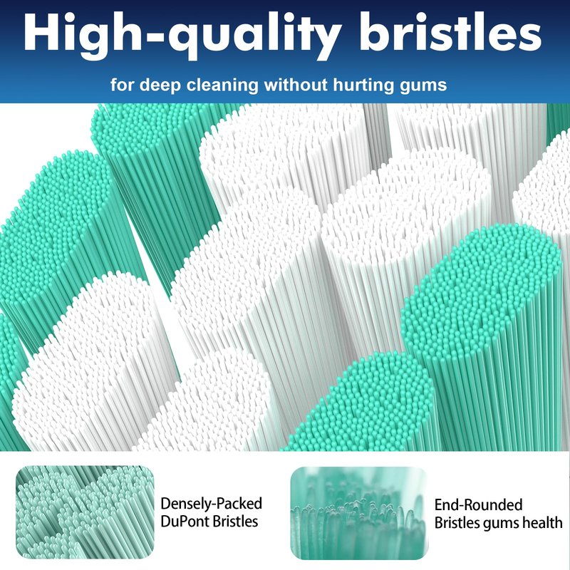 Ofashu Electric Toothbrush Replacement Heads Compatible with Philips Sonicare ProtectiveClean 2 Series Plaque Control 4100 5100 6100 9024 6064, White, 4 Sonic Brush Head