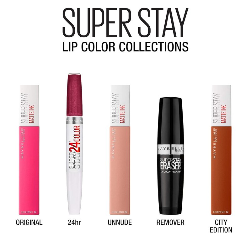 Maybelline New York Superstay Matte Ink Liquid Lipstick - Un-Nude Poet, 0.34 Fl Oz (Pack of 2)