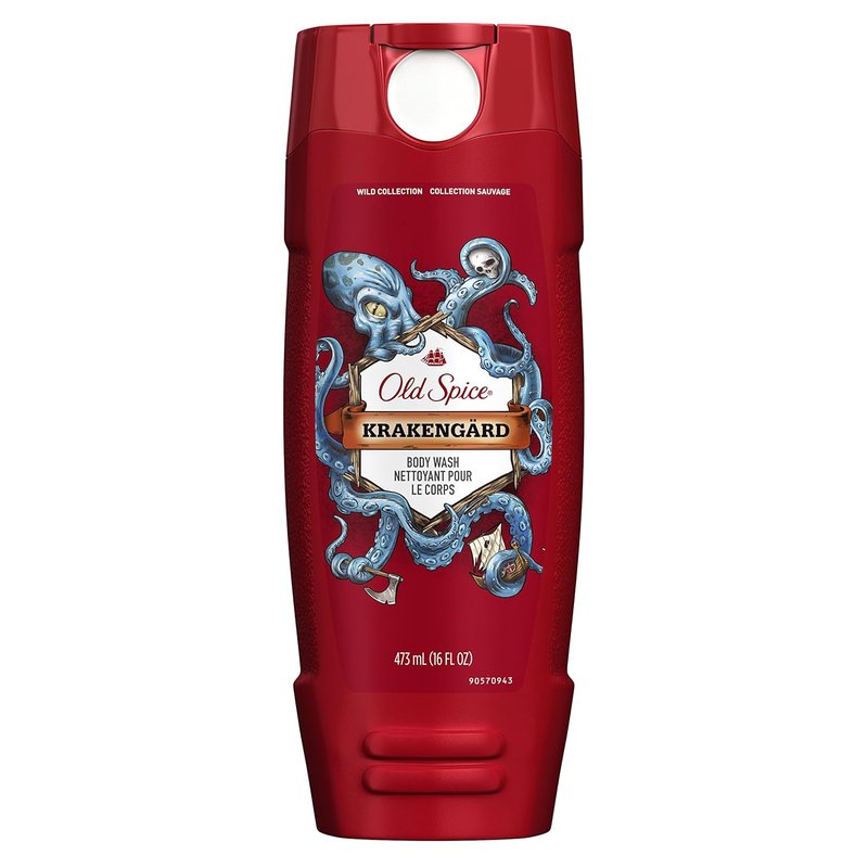 Old Spice Wild Body Wash - Invigorating Scent, 16 Fl Oz | Refreshing Cleanse