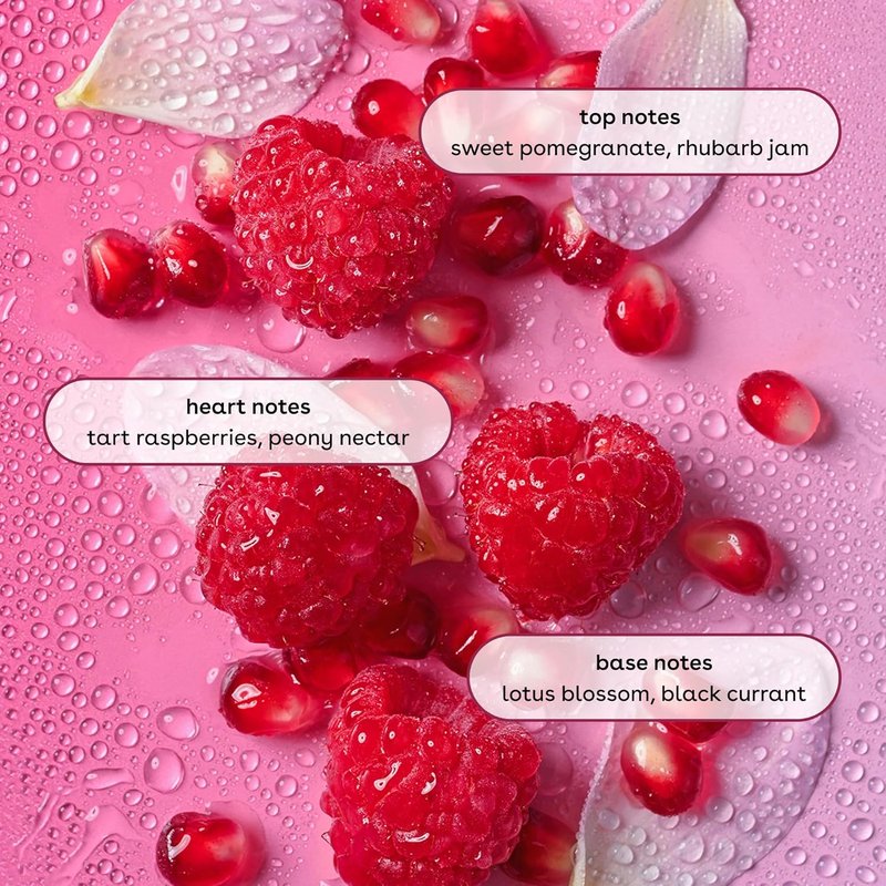 EOS Cashmere Body Mist - Pomegranate Raspberry Body Spray | Moisturizing Hair Mist with Hyaluronic Acid, 6 fl oz