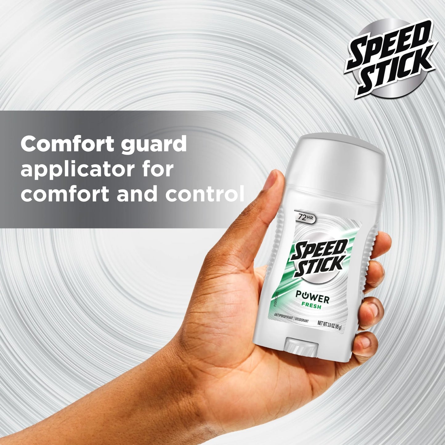 Speed Stick Power Antiperspirant Deodorant for Men, 72 HR Sweat & Odor Protection, Fresh Scent, 3.0 oz Stick (4 Pack)