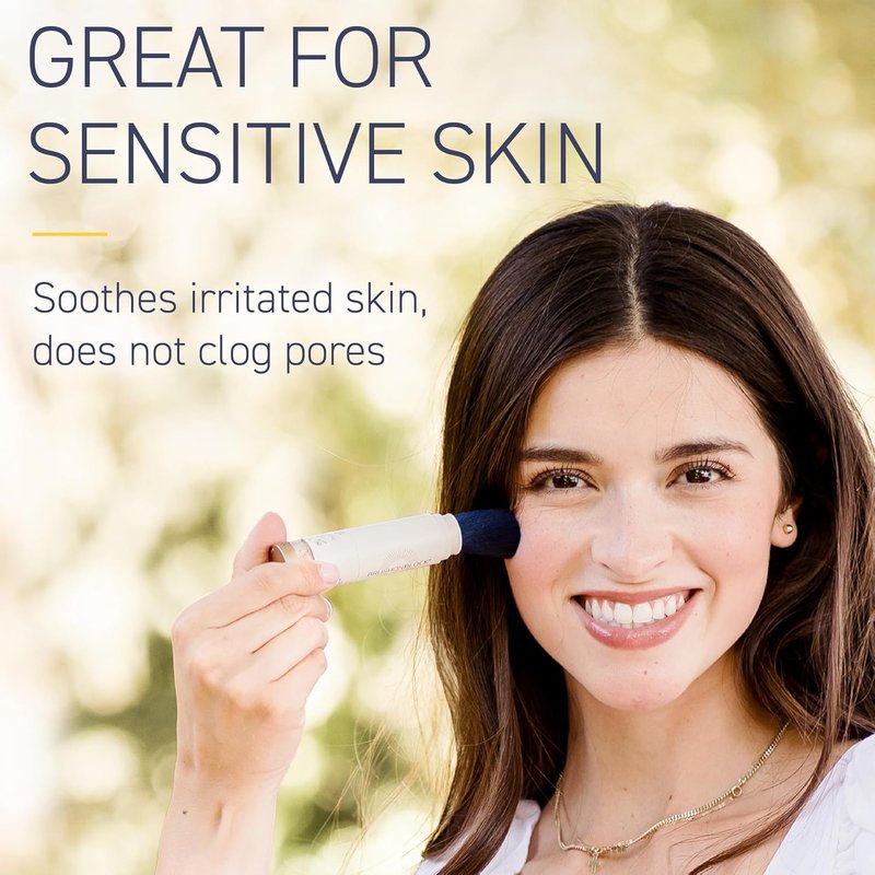 Brush On Block SPF 50 Mineral Powder Sunscreen - Translucent, Broad Spectrum, Water Resistant Face Protection for All Skin Tones