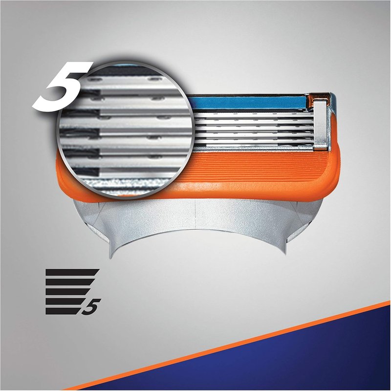 Gillette Fusion5 Razor - 12 Precision Blades for Men | Ultimate Shaving Experience