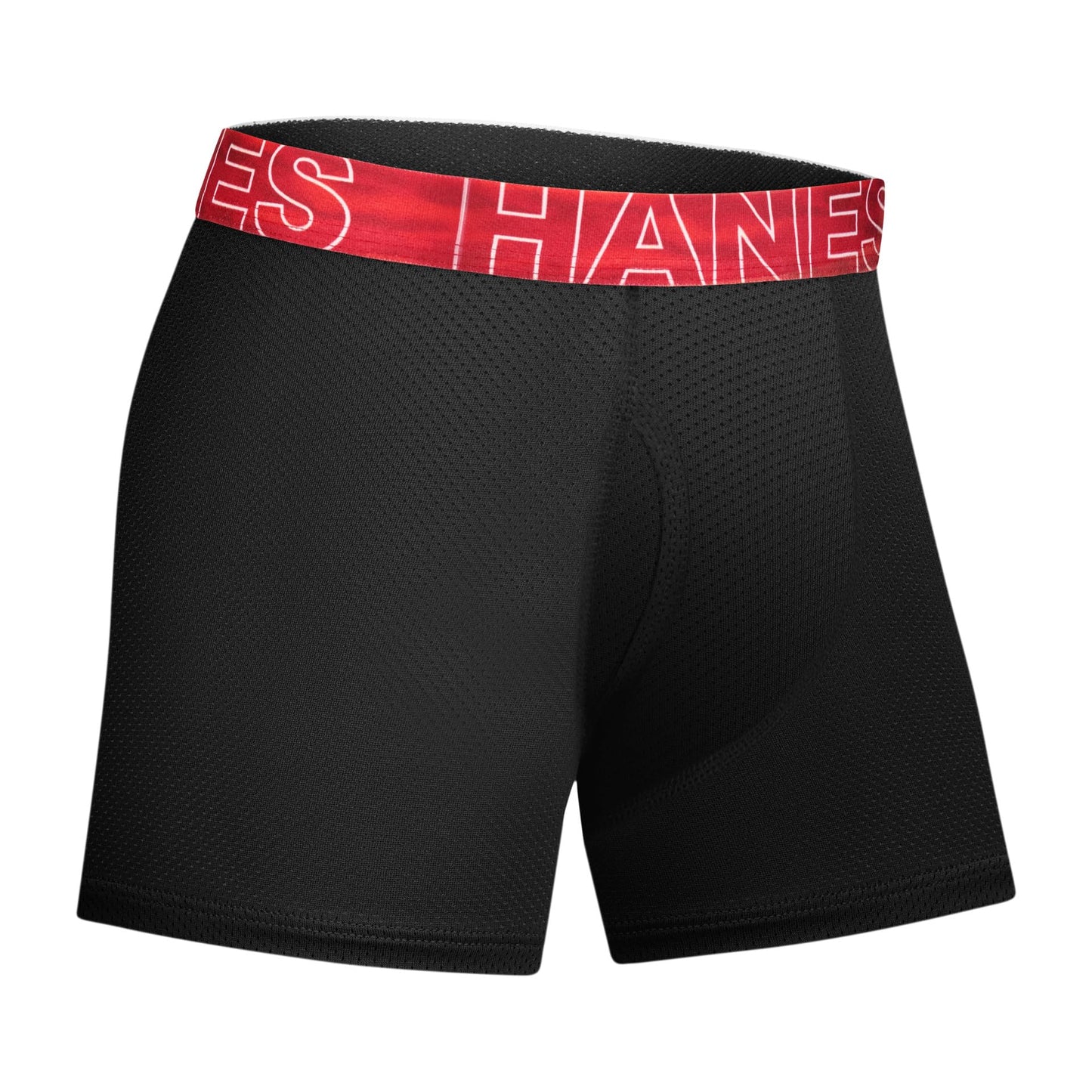 Hanes Boy's Moves Breathable Mesh Boxer Brief Underwear, X-Temp, Moisture-Wicking Boxer Briefs for Boys, 6-Pack
