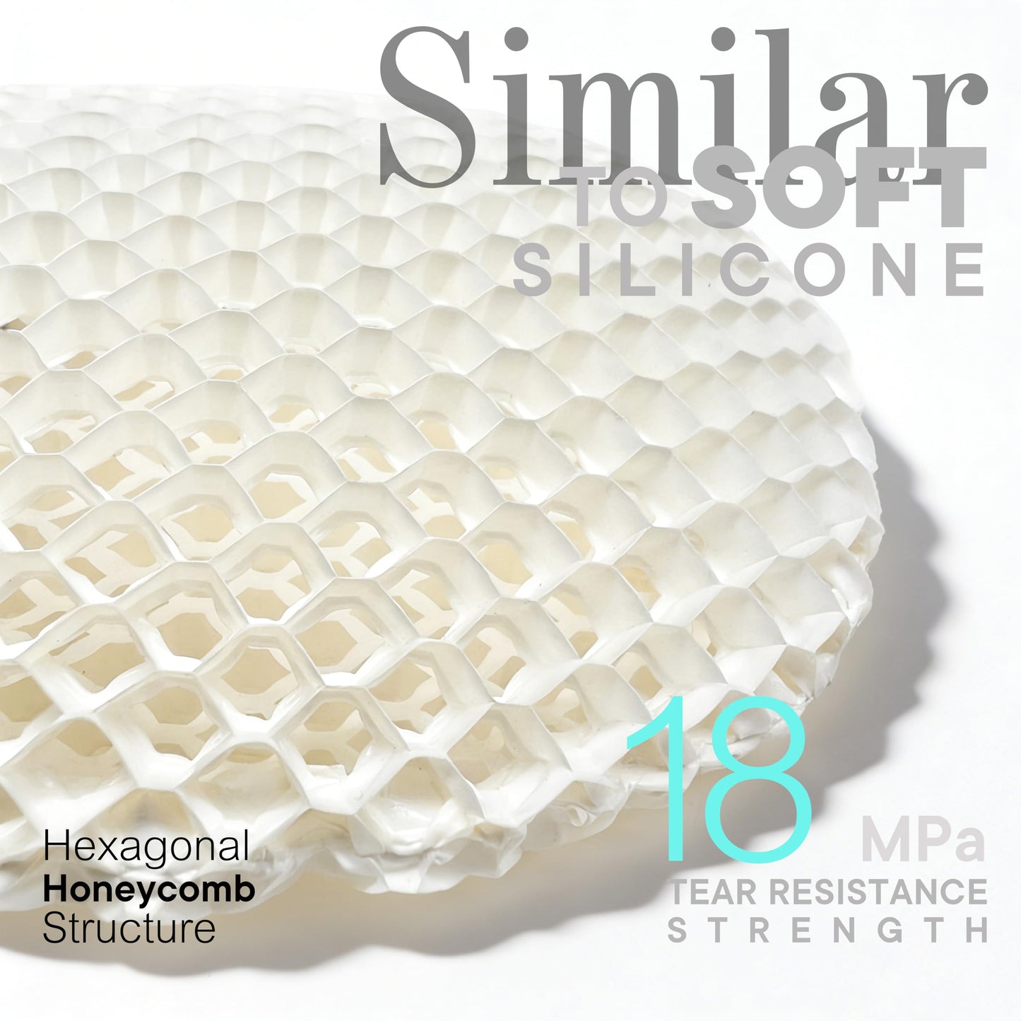 Facial Sponge - Deep Exfoliating Face Mitt, Honeycomb Face Exfoliator for Smoother, Younger Looking Skin, Dead and Dry Skin Remover for Men & Women, White