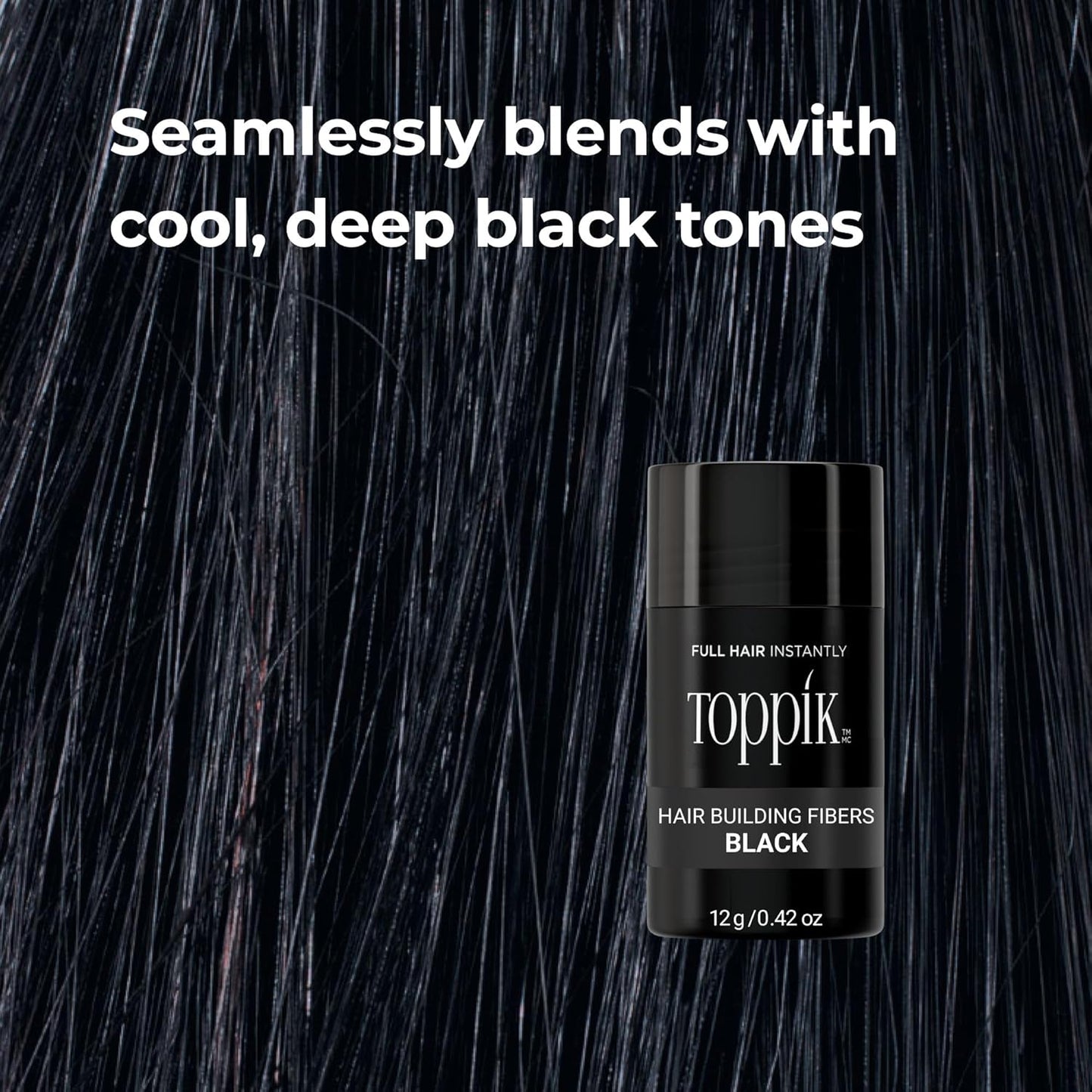 Toppik Hair Building Fibers - Instantly Thicker, Fuller Hair for Fine or Thinning Hair | 9 Shades Available