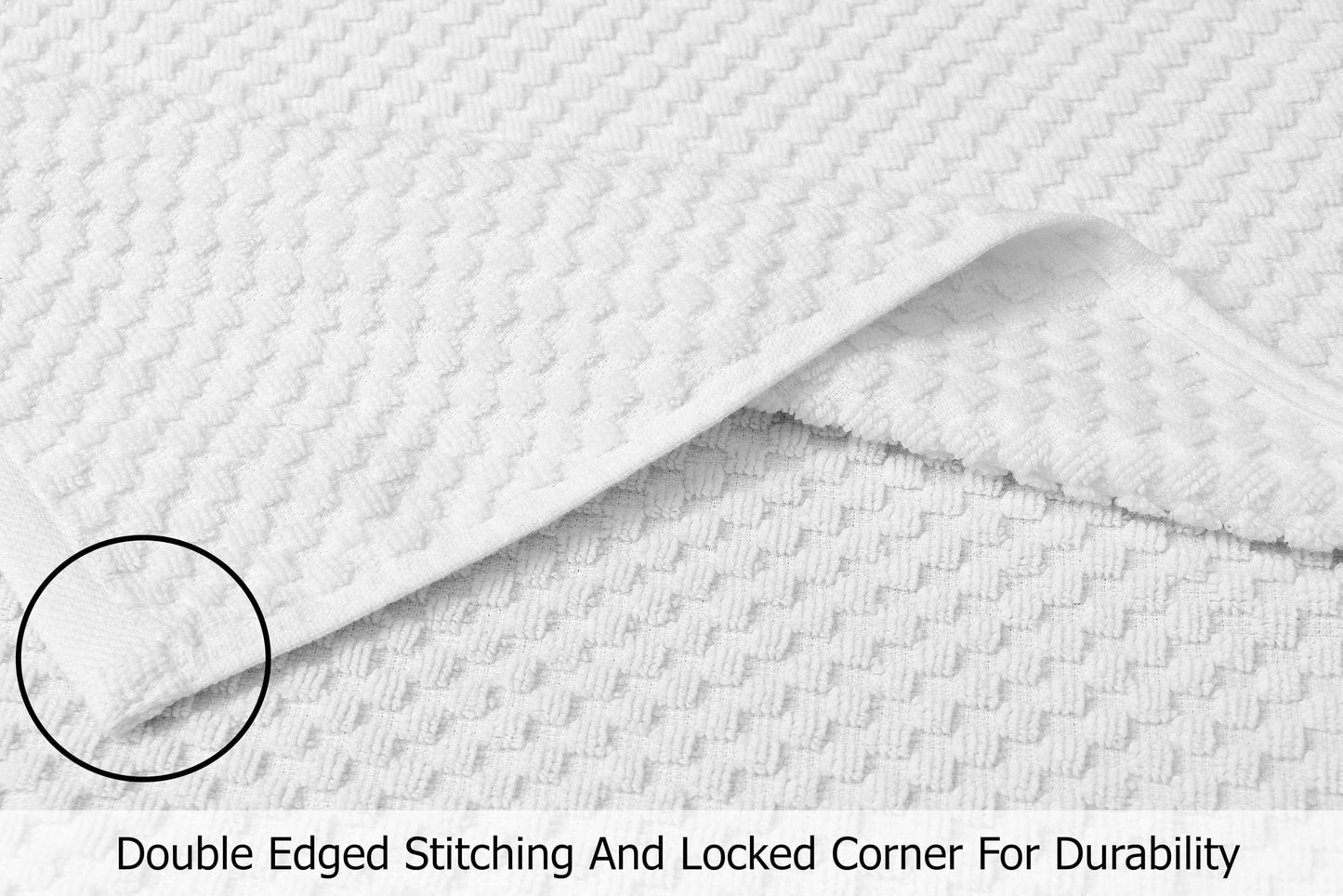 COTTON CRAFT Hooded Bath Towel – Oversized 35 x 70 Waffle Weave Towel with Hood for Adults - 100% Ringspun Cotton Pool Bath Sheet Wrap with Hood - Soft Super Absorbent Quick Dry – 450 GSM – White
