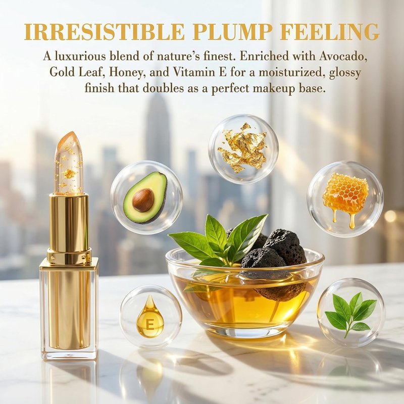 Areliaa Lipstick, pH Adjusting Lipstick for Mature Women, Transferproof Clear Lip Gloss, Clear lip stick That Changes Color, Long Lasting 24 Hours Moisturizing, Suitable for All Skin Tones (1 Pcs)