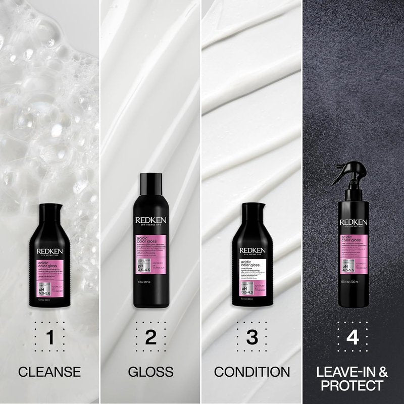 Redken Acidic Color Gloss Shampoo - Sulfate-Free Formula for Color Protection & Shine - 10.1 oz