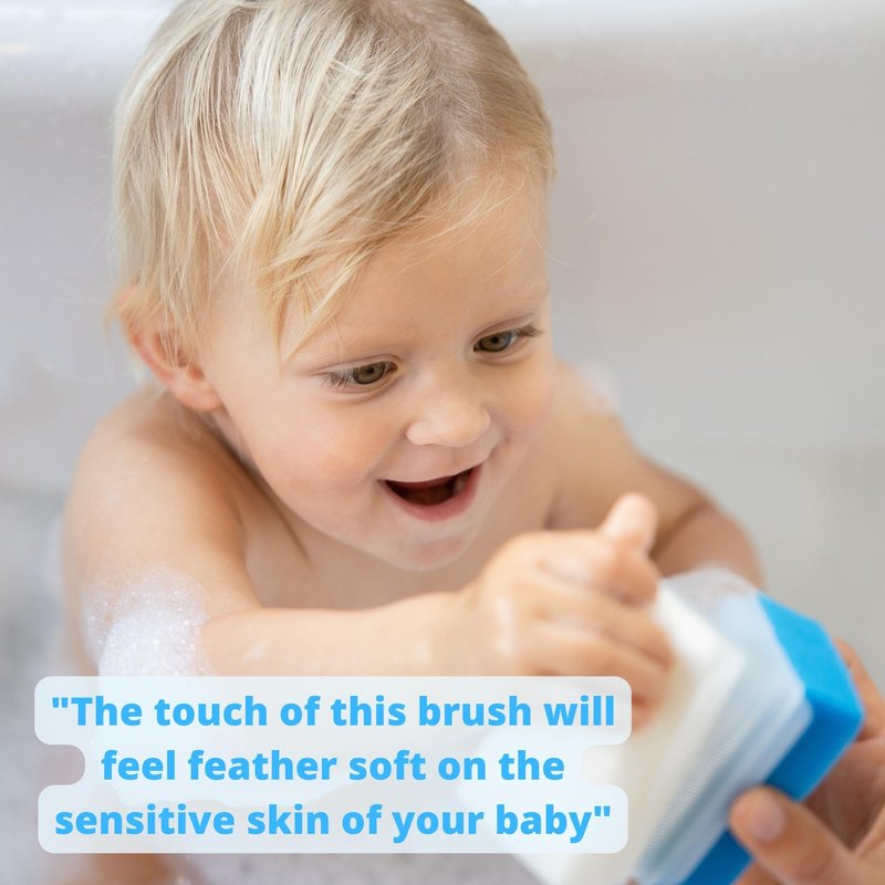 Cradle Cap Brush for Babies - Baby Sponge for Bathing Newborn Bath Essentials | Cradle Cap Treatment | Baby Bath Sponges for Newborns (5-Pack)