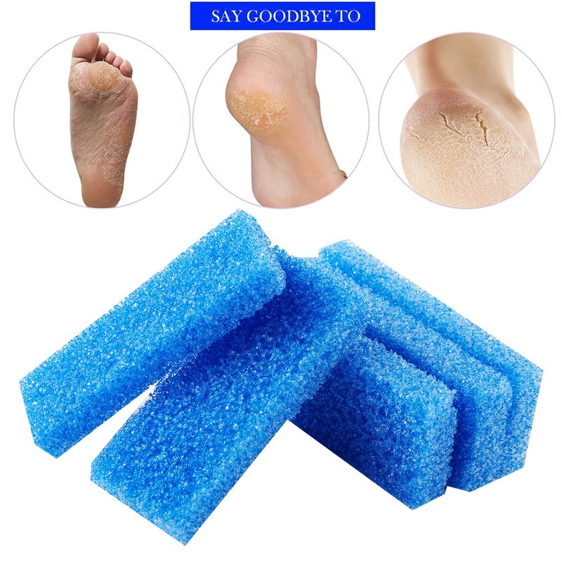 40 Pcs Pumice Stone for Feet Foot Scrubber Sponge for Feet Care and Callus Remover Mini Disposable Pumice Pads for Dead Skin Remover (Blue)