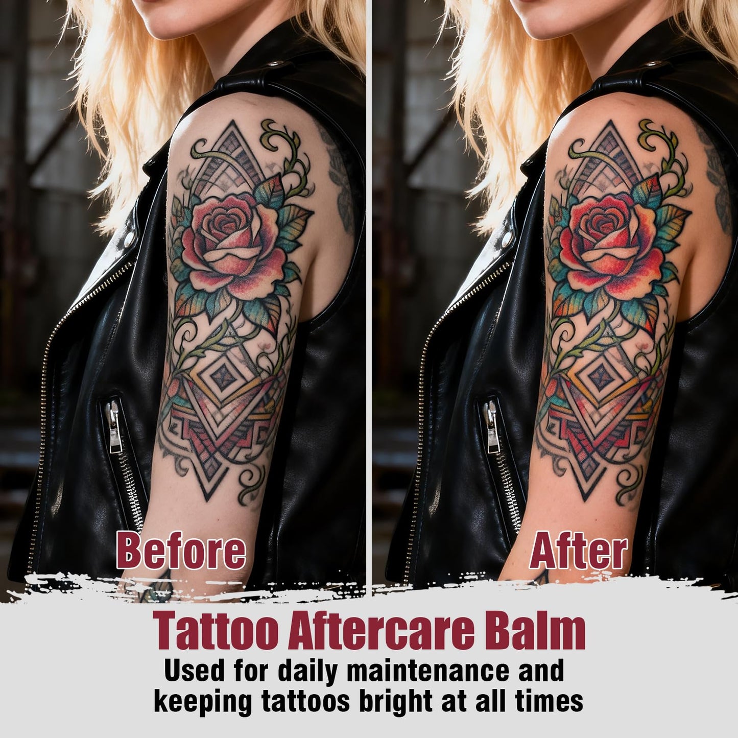 5oz(150ml) Tattoo Aftercare Balm, Heals + Protects New Tattoos and Rejuvenates Older Tattoos-Made With Clean Ingredients + Petroleum Free, Daily Tattoo Lotion Moisturizer & Brightener