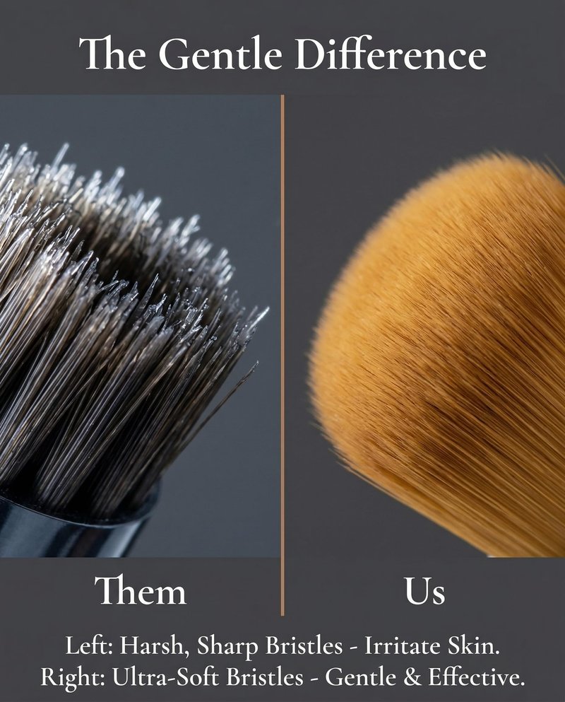 Lymphatic Contour Face Brush with Storage Case - 2-in-1 Lymphatic Drainage Massager for Face & Body, Gentle Bristles Gua Sha Alternative for Anti Puffiness, Jawline Lifting & Serum Absorption(2 PCS)