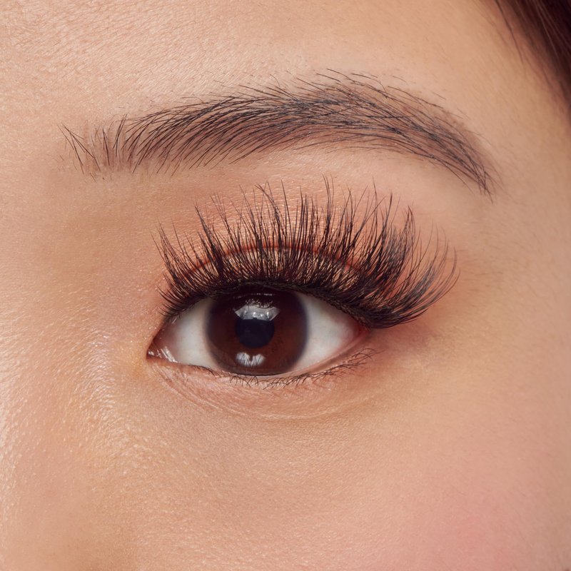 Kiss Lash Couture LuXtensions Collection False Eyelashes, Flat Lash Technology, Super Slim Lash Band, Real Lash Extension Fibers, Reusable, Style ‘Velvet', 12mm, 1 Pair Strip Lashes