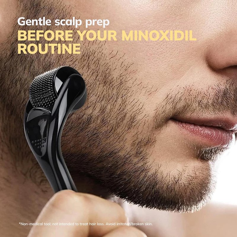 Minoxidil 5% Beard Growth Kit for Men and Women with Rosemary: Extra Strength Minoxidil Hair Regrowth Treatment Spray 2 FL OZ