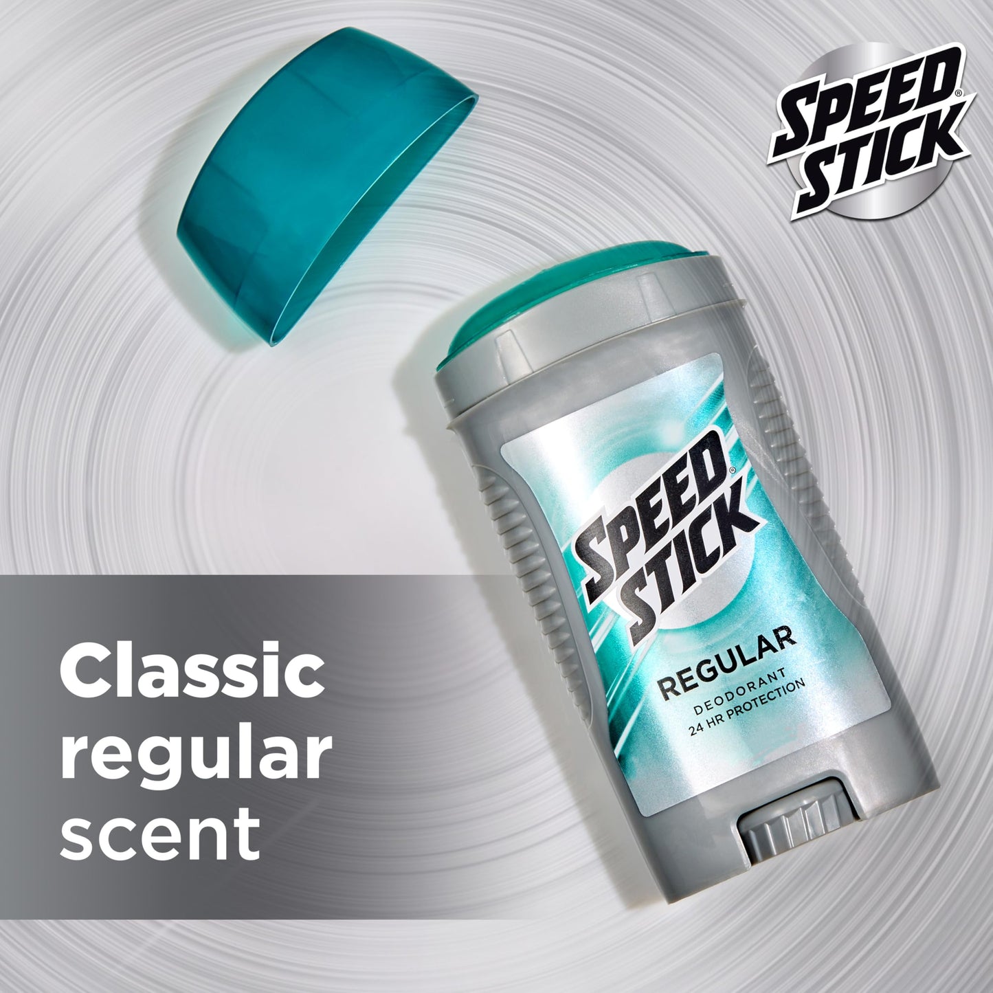 Speed Stick Deodorant for Men, Aluminum Free, Regular - 3 Ounce (4 Pack)