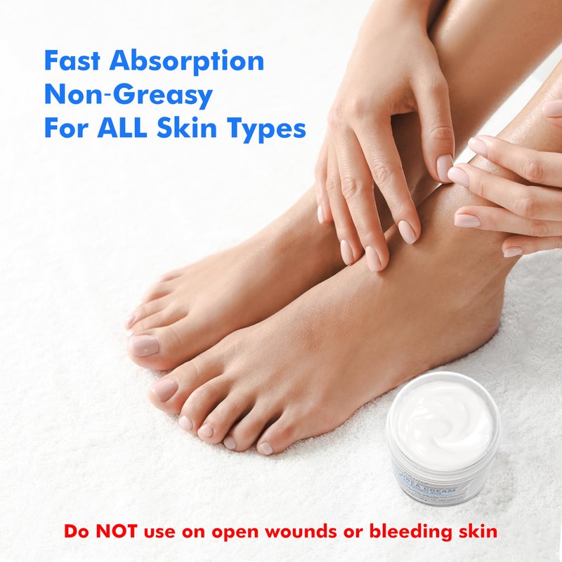 Ebanel Urea Cream 40% plus Salicylic Acid 2%, Foot Cream for Dry Cracked Heels Feet Knees Elbows Hands, Foot Dead Skin Cuticle Callus Remover Toenail Softener, Keratolytic Skin Barrier Repair Cream