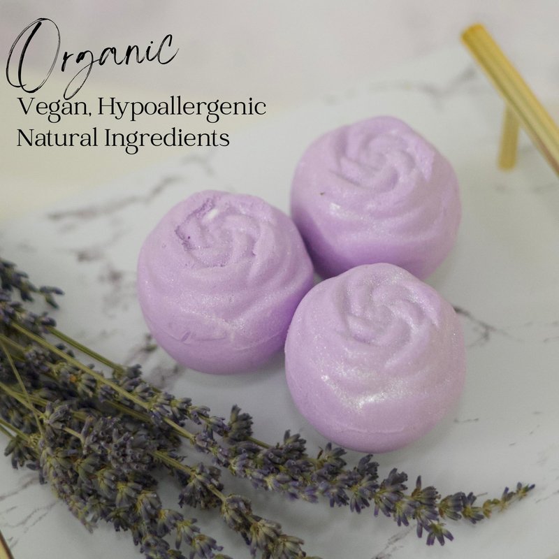 EvolutionUSA Lavender Dreams Bath Bombs for Women, 12 Organic Flower Bath Bombs, Soft Lavender Bath Bombs, Womens Bath Bombs Gift, Lush Bath Bombs for Girls, Relaxing Bathbombs, Bath Balls