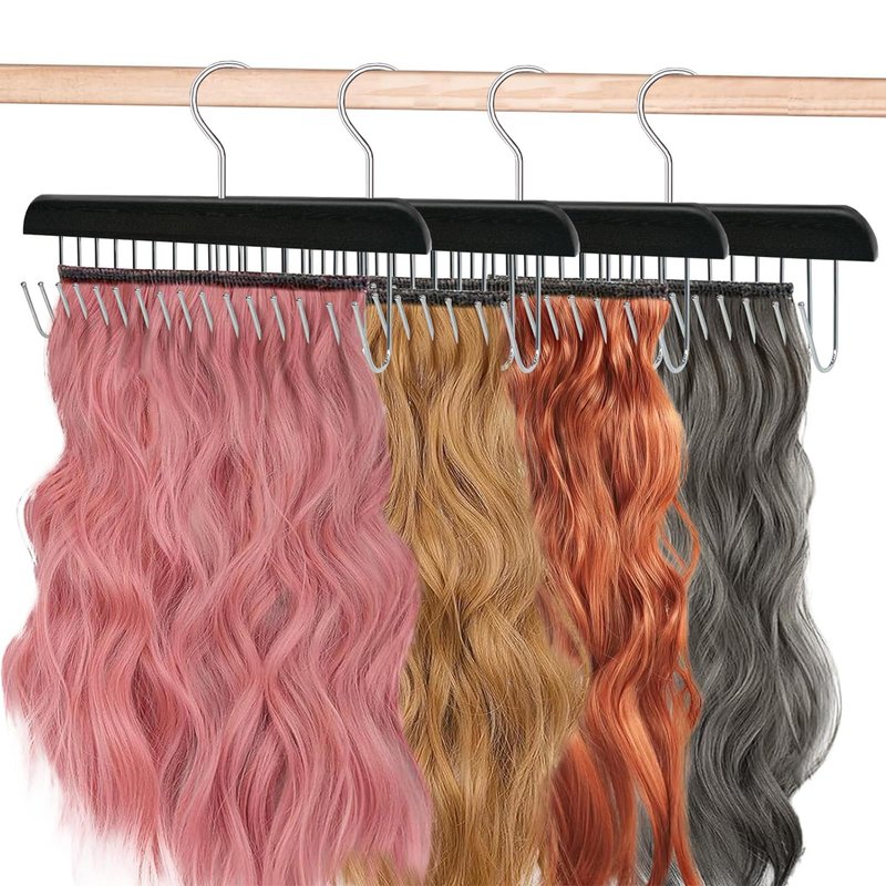 AIHOPESTO Hair Extension Holder - Professional Full Length Weft Styling Tool for Multi-Layer Hair Washing, Drying, Coloring, Styling & Storing